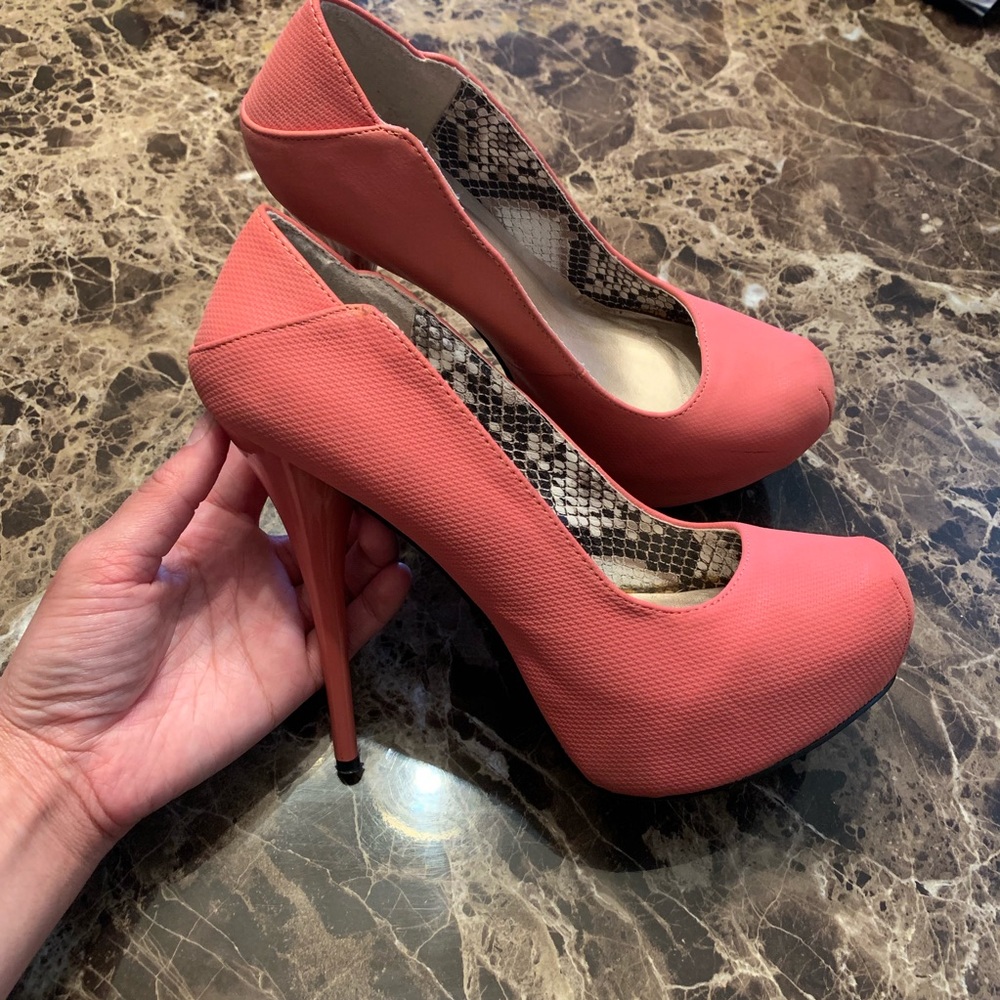 Pink heels